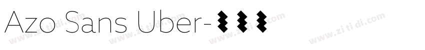 Azo Sans Uber字体转换